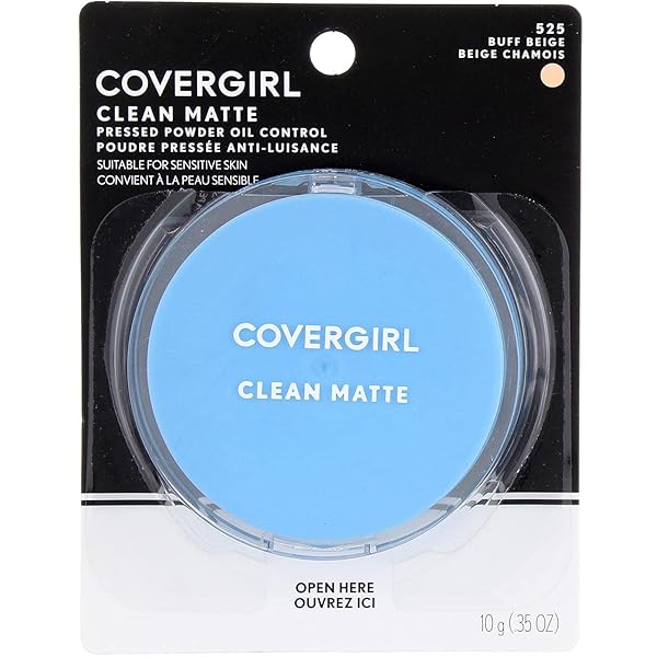 COVERGIRL OIL CONTROL COMPACT PRESSED POWDER, BUFF BEIGE [525], 0.35 OZ (PACK OF 3)