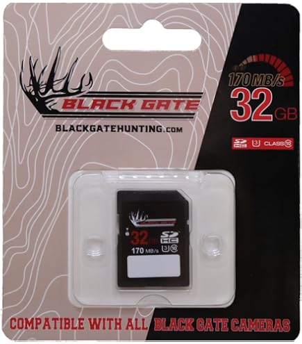 Amazon.com: Black Gate 32GB SD Card for Trail Cameras – Class 10