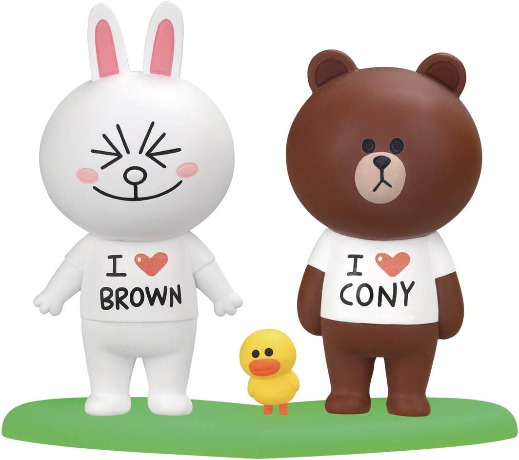 Amazon Line Character ブラウン コニー ラブラブセット ソフビ人形 ホビー