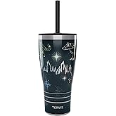 Tervis Traveler Harry Potter Marauder's Constellation Triple Walled Insulated Tumbler Travel Cup Keeps Drinks Cold & Hot, 30oz - with Straw Lid, Stainless Steel