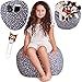 Premium Large Stuffed Animal Storage Bean Bag Chair, Free Bookmark and Pocket, Unisex, Multipurpose Storage, Perfect Decorative Kid's Room, Playroom Toy Organizer, Replace Your Mesh Toy Hammock or Net