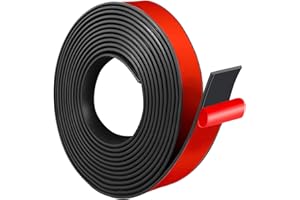 Rubber Strip Self Adhesive Neoprene Rubber Sheet Solid Neoprene Sealing Roll for DIY, Washers, Crafts, Pads, Flooring Protect