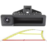 Vehicle Backup Camera with Dynamic Intelligent Trajectory Moving Guide Line for BMW E82 E88 E84 E90 E91 E92 E93 E70 E60 E61 E39 3 5 X5 X6, Car Rear View 170 Fisheye Lens Trunk Handle Camera