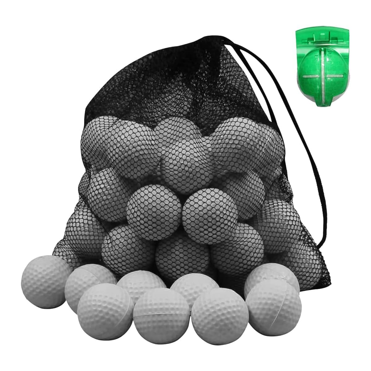 Scott Edward Air Golf Practice Balls, 20/40/50 Pieces, Lightweight Foam Ball, Realistic Bright Color, Golf Training Indoor and Outdoor, for Backyard Hitting Mat, Soft