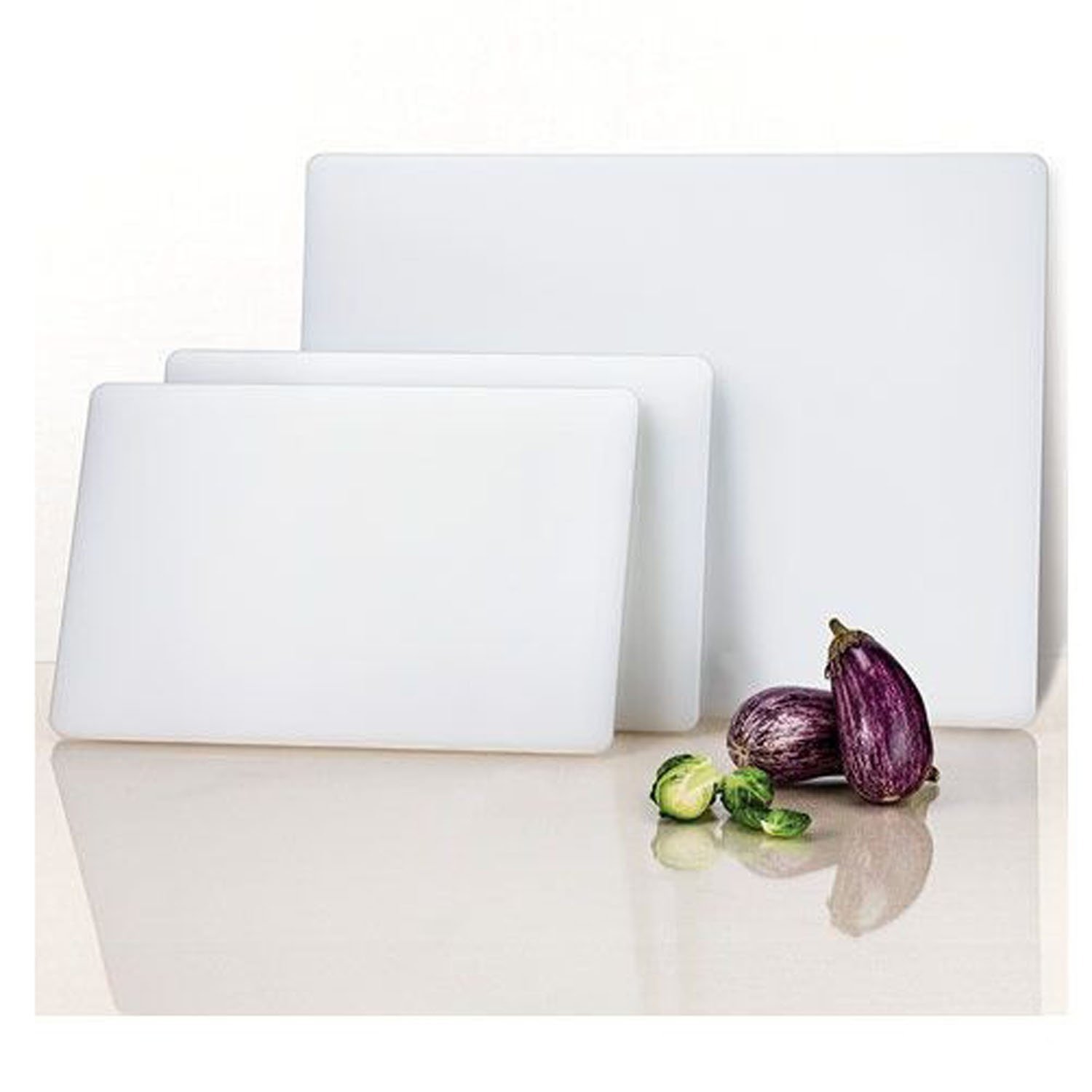 Tramontina Proline Commercial Grade Polyethylene White Cutting Boards 3