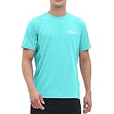 Riverruns Fishing T-Shirt Men’s UPF 50+ Sun Protection Fishing Shirt Short Sleeve Performance Tee #1006