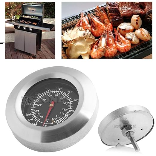 Fanst Temperature Tester,Stainless Steel BBQ Gauge Grill Thermometer Temp 60~427? 140~800 ? Barbecue
