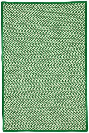 Outdoor Houndstooth Tweed OT67R120X120S Rugs, 10' x 10' Square, Grass Green