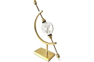 Clearco Sphere Coin Display Stand, Caliper Style Mineral Display Stand For Minerals, Ornaments, Gems, Shells, Coins, Spheres, Artifacts, etc., Brass, 6 inches