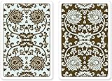 Acadian Tapestry Premium Plastic Playing Cards, Set of 2, Bridge Size Deck (Standard Index) by