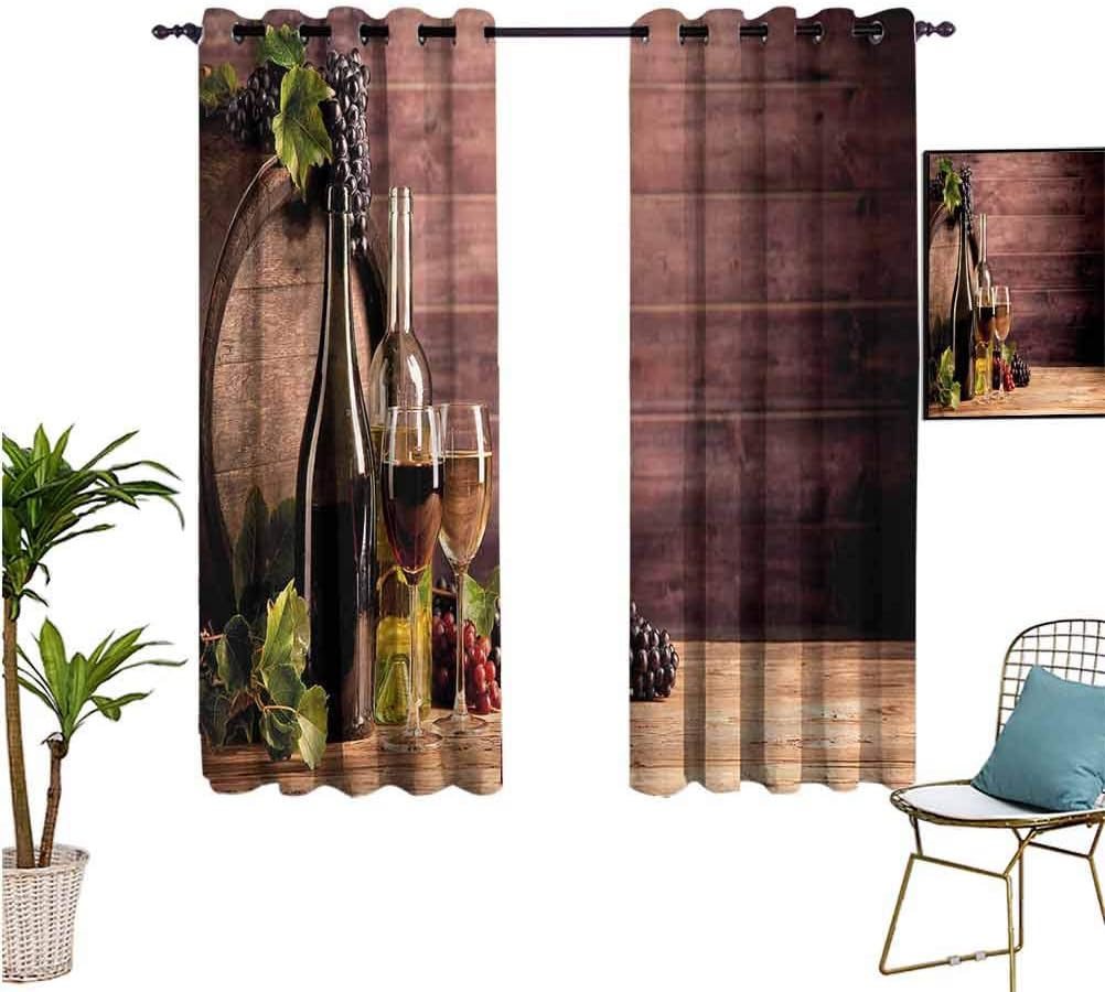 Wine Kitchen Curtain Rustic Viticulture Concept Isolate Sunlight Dark