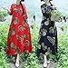 Yoyorule Women Plus Size Dress, Girls Floral Long Sleeves Loose Maxi Dress