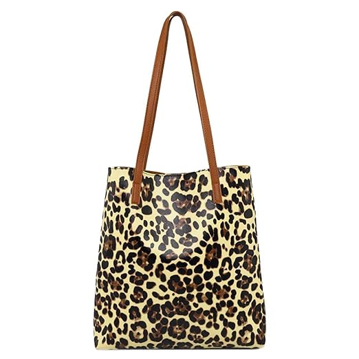 Crossbody Bag For Women Retro Leopard Large Capacity Handbag Student Messenger Bagrakkiss