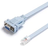 OIKWAN DB9 9PIN to RJ45 Console Cable,Compatible with Cisco Routers Switches Firewalls CAB-CONSOLE-RJ45