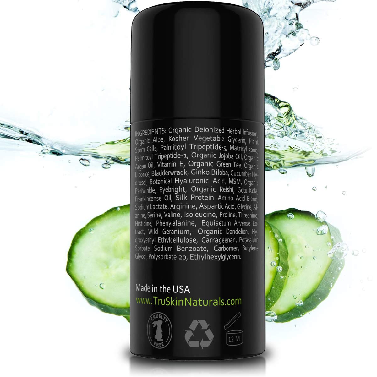 TruSkin Eye Gel Advanced Formula, Plant Based with Hyaluronic Acid and Vitamin E: Beauty