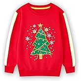 HILEELANG Girl Sweatshirts Halloween Christmas Crewneck Long Sleeve Pullover Cotton Graphic Top Sweater Shirts