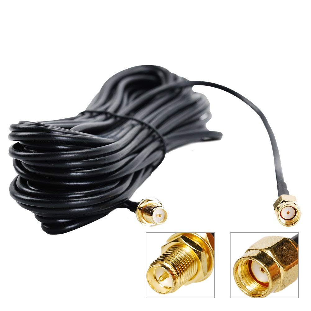 SaferCCTV 9M/30ft RPSMA WiFi Antenna Extension Cable, Coaxial