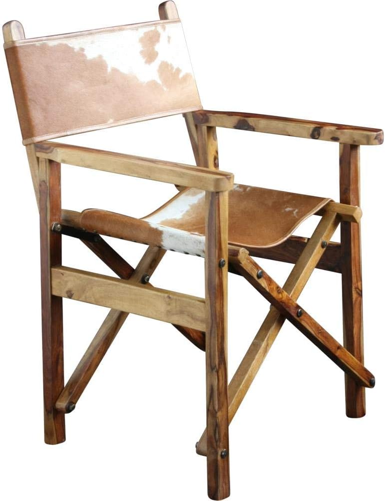 Where Saints Go Directors Chair Natural Wood Folding Frame Brown And White Cow Hide Seat Back Industrial Amazon Co Uk Kitchen Home