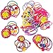 GoProver 50pcs Baby Hair Ties for Kids Toddlers Girls Ponytail Holder Head Bands Ropes Colorful Elastic Headband Accessories