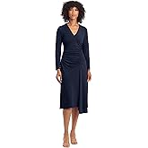 Maggy London Womens V-Neck Matte Jersey Fit and Flare Dress