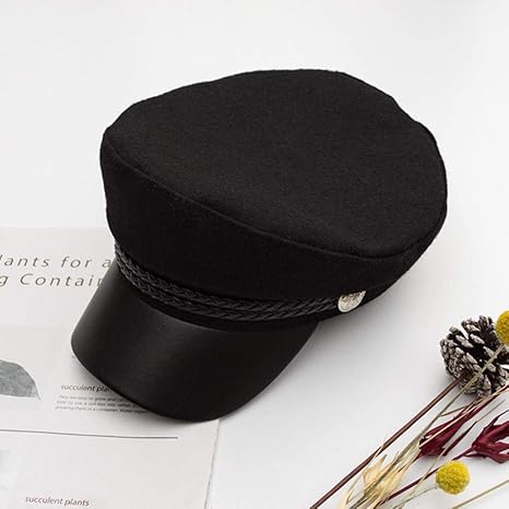 female navy hat