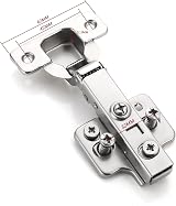 FURNIWARE 2 Pcs Soft Close Cabinet Hinges 110° Full Overlay Cupboard Steel view 2