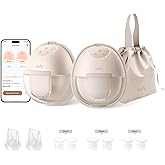 eufy Security Wearable S1 (T8D02), Electric Hands-Free Breast Pump, Hospital-Grade Suction, Leak-Proof and Ultra-Quiet, Upgraded