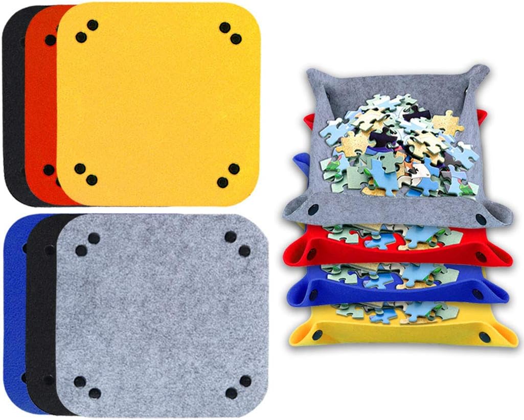 10 Pieces Jigsaw Puzzle Sorting Trays for Puzzles Sorters