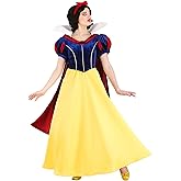 Disney's Snow White Costume for Women, Adult Magical Princess Classic Yellow Bodice and Skirt