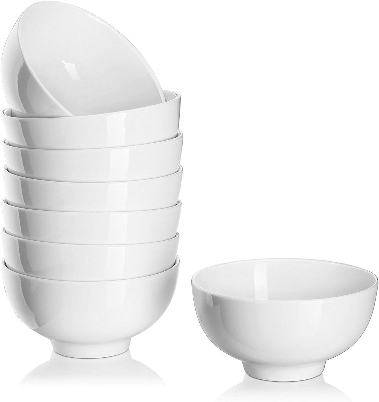DOWAN 10 Ounce Small Bowl, Porcelain Dip Bowls, Portion
