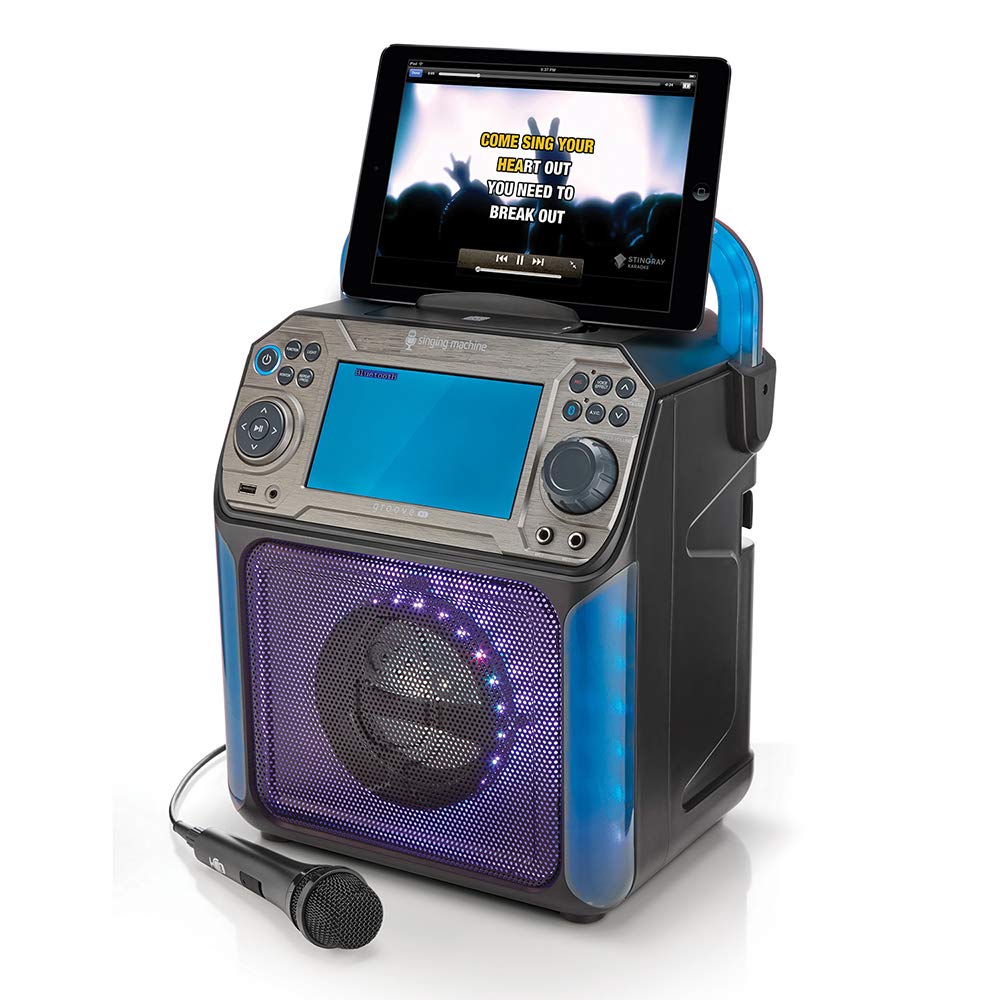 Singing Machine STVG782BK Groove XL Karaoke System with Bluetooth and Voice Effects, Black