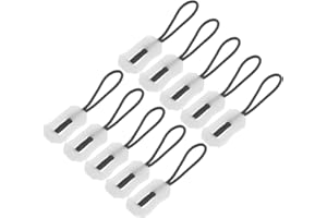 Toyvian Zipper Pulls with Plastic Rope Replacement 10pcs Glow in The Dark for Repairing Store and Outdoor