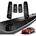 Jaronx Compatible with 2021-2025 Tesla Model S Door Side Organizer, 4PCS Front Rear Doors Pockets Inserts Storage Tray for Tesla Model S Accessories 2021 2022 2023 2024 2025