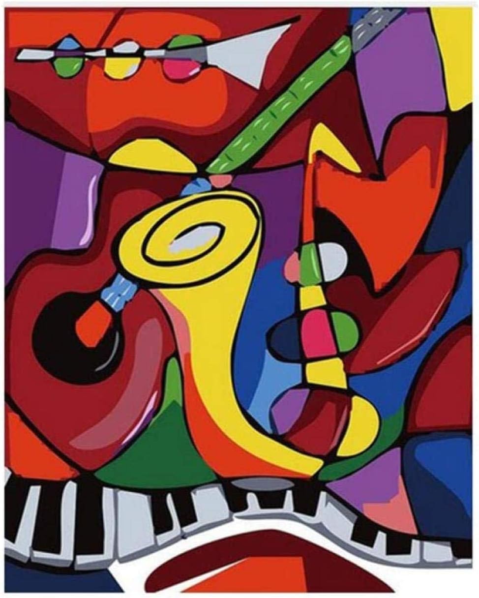 GEZHF DIY Oil Painting Paint by Number Kits for Adults Kids Beginner on