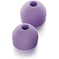 CURVD Earplug XXS Tips Replacement Set, Noise Reduction Replacements Soft Flexible Silicone Eartips for Earplugs, Earphones & Earbuds (Purple)