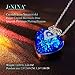 J.NINA Necklace for Women Heart Necklace for Daughter Big Blue Crystals Jewelry Owl Graduation Gifts for Friend Birthday Gifts for Wife Girlfriend