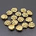 30Pcs Metal Lion Head Beads Antique Gold Tibetan Silver Spacer Beads for Bracelet Jewelry Making (Style 8)