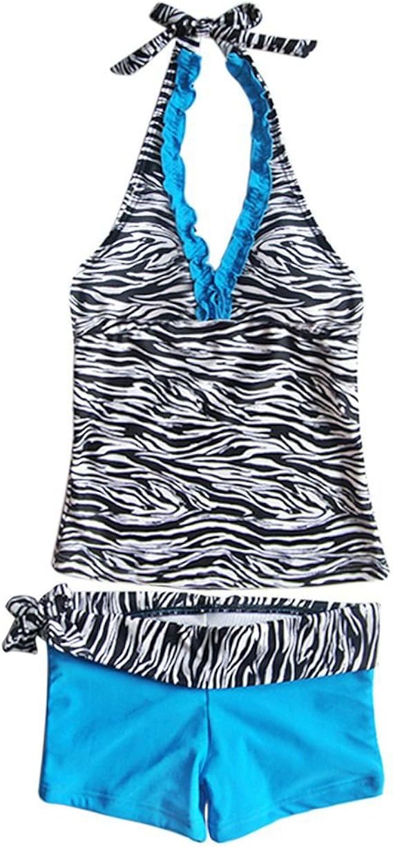 Freebily Bañador de Dos Piezas para Niña Chica (7-14 Años) Traje de