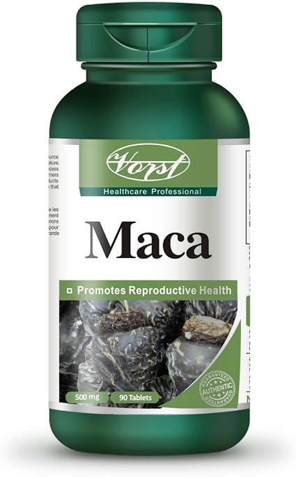 Black Maca Root 1000mg + Ginseng – 90 Vegan Tablets For Energy, Libido & Sex Drive