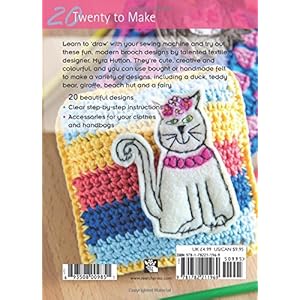 Felt Brooches with Free-Machine Stitching (Twenty to Make)