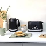 Hamilton Beach Ella Set Kettle 1.7L and 2-Slice Toaster Black HBELLAMB view 2