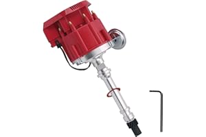 AiYiGu High Performance Racing Hei Distributor Red Cap Compatible with Chevy/gm SBC BBC Small Block/Big Block 65k coil 7500RP