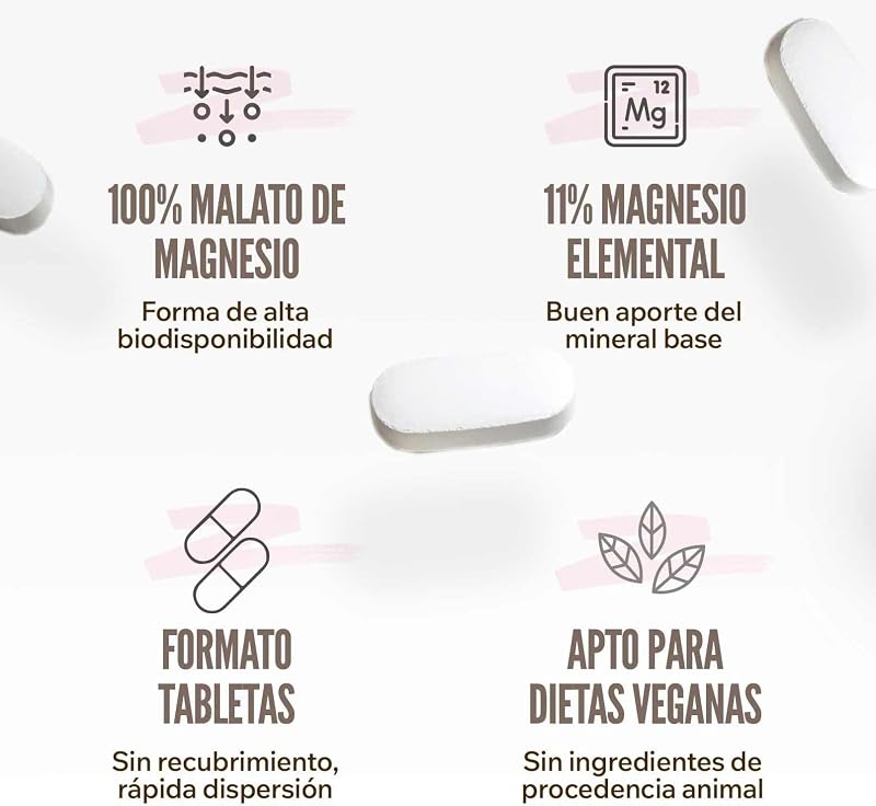 Malato de Magnésio 1000 mg | 120 comprimidos