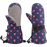 BAVST Winter Kids Waterproof Gloves for Boys Girls Snow Ski Toddler Baby Mittens Outdoor for Infant Teens 1-5T
