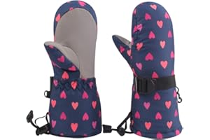 BAVST Winter Kids Waterproof Gloves for Boys Girls Snow Ski Toddler Baby Mittens Outdoor for Infant Teens 1-5T