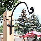 Incredibly Sturdy Hanging Plant Bracket, for Heavy Duty DOODADS, Elegant Hook for Wind Chimes, Flower Baskets, Decorative Plants, Wind Spinners, Bird Feeders, Indoor & Outdoor Décor