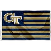Georgia Tech Yellow Jackets American Stripes Nation Flag
