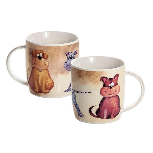 SPOTTED DOG GIFT COMPANY Set de 2 Tazas Desayuno Originales de ...