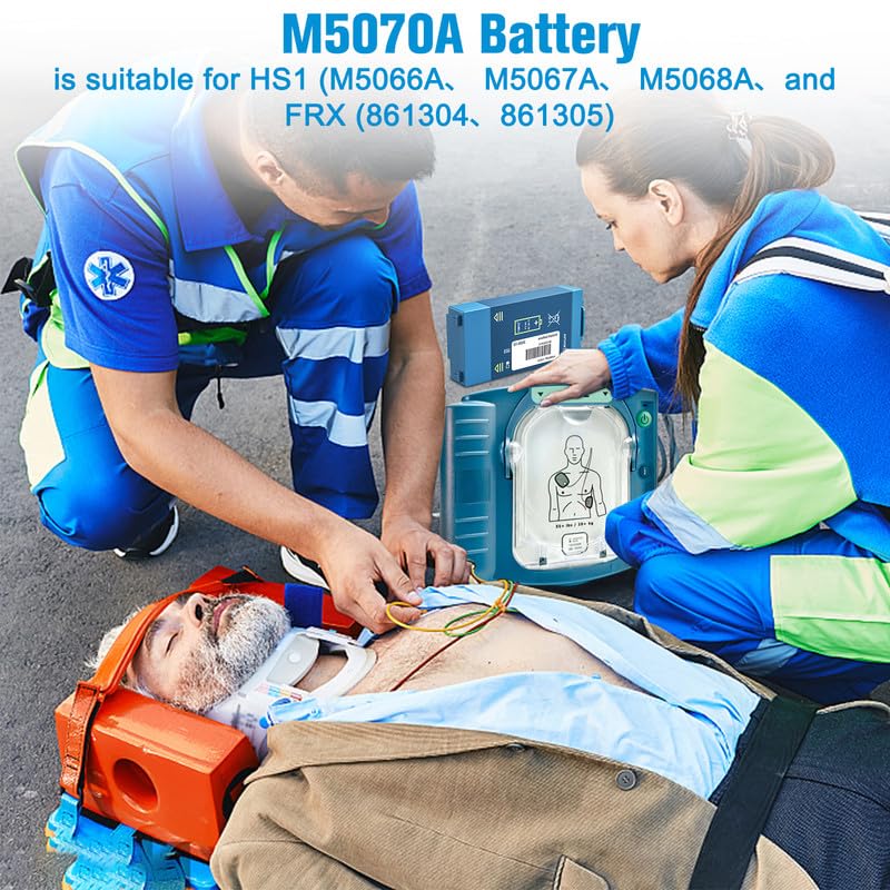 TZRENDS AED Battery Replacement M5070A Battery Defibrillator Battery