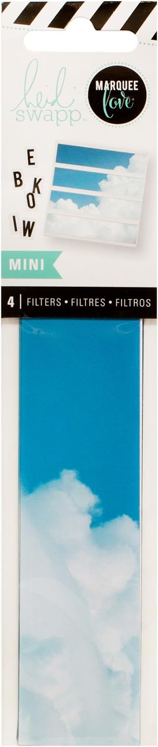 Amazon Heidi Swapp ハイディスワップ Background ライトボックス ミニ Clouds 4 ピース ギフトシール 文房具 オフィス用品